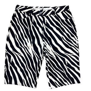 Michael Kors Saks Fifth Ave Zebra Bermuda Shorts Size 6